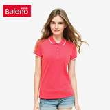 Baleno/班尼路女装 学院风纯色POLO衫 休闲短袖T恤上衣潮88603103