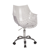 特价透明北欧创意LOFT简约设计师旋转时尚靠背休闲职员写字电脑椅