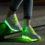 七彩发光鞋usb充电女荧光鞋LED灯闪光鞋男女情侣运动板鞋夜光鞋子