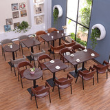 西餐咖啡厅桌椅 甜品店奶茶店桌椅 饮品店 茶餐厅餐饮餐桌椅组合