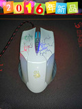 双飞燕血手幽灵A90光微动有线游戏鼠标LOL CF WCA专用鼠标 套装