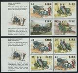 爱尔兰1989年发行老爷车邮票 小本版张 2种