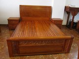 实木家具·红木家具·缅甸花梨1.5米大床【现货】