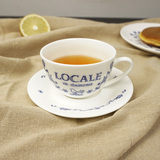 咖啡杯碟套装陶瓷杯子碟子英式下午茶具红茶杯欧式简约原创青花蔓