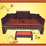正品 老挝大红酸枝罗汉床 交趾黄檀实木睡踏明清古典 红木家具