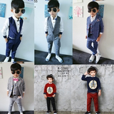 2016最新款韩版儿童摄影服装批发影楼3-4岁男童艺术写真拍照照相
