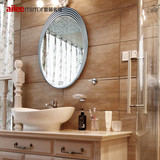 爱丽名镜 壁挂浴室镜子浴室时尚椭圆卫浴镜欧式挂式卫生间镜CH116