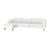 IKEA 宜家家居 宜家代购  卡斯塔 三人沙发和贵妃椅, 布勒丁 白色