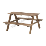 3IKEA 瑞索 儿童野餐桌椅套装 灰褐色 洋槐木◆成都宜家代购◆