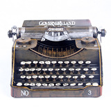 铁质仿真老式打字机模型怀旧做旧创意饰品摆件 橱窗拍照摄影道具