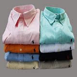外贸原单 男士短袖衬衫%100纯棉宽松大码商务休闲水洗棉男士衬衣