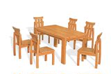 榉木餐厅家具 榉木餐桌 实木餐桌椅 全实木饭桌 餐台小户型餐桌