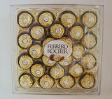 意大利进口FERREROROCHER费列罗礼盒金莎24粒金装榛果威化巧克力