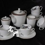 骨瓷 欧式陶瓷咖啡具套装 英式红茶茶具咖啡壶下午茶礼盒装