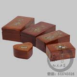 高档花梨木盒子珍藏品珠宝木质首饰包装盒单层带锁实木质可印logo