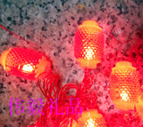 强光LED灯春节新年彩灯 闪灯灯串 彩灯节日装饰灯小红灯笼彩灯