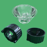 LED透镜光学透镜聚光透镜直径20MM透镜带脚支架大功率灯珠支架