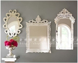雕花 卫浴镜 梳妆镜 装饰镜 壁挂镜 玄关镜 美式欧式 M-00261