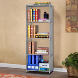 索尔诺书架DIY书柜加固五层自由组装置物架简易书柜多用浴室层架