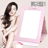 韩国可爱镜子台式化妆镜大号梳妆镜卡通便携镜随身折叠镜子包邮
