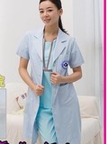 半永久韩版白大褂短袖医生服女护士服夏装长袖美容院纹绣师工作服