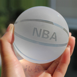 NBA篮球模型 创意生日礼物男生同学水晶工艺品家居装饰品摆件刻字