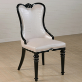高致 软包餐椅餐厅实木椅子新款酒店餐椅简约欧式餐椅皮椅Y15