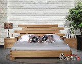 定制现代简约全实木床1.5米1.8米床北欧宜家双人床日式大婚床