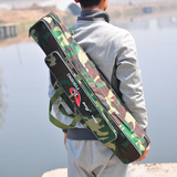 2016鱼竿防水硬壳新款双层耐磨钓鱼三层支架特价包杆包中国渔具包
