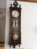40年代德国顶级肯宁家2重锤8天纯铜机械挂钟德国进口古董钟天文钟