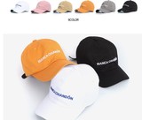 韩国进口代购帽 BIANCA棒球帽鸭舌帽 纯色BIANCA字母鸭舌帽棒球帽