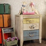 美式乡村复古做旧柜子影楼韩式儿童摄影道具服装店面装饰收纳柜