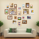 20框实木照片墙相片墙相框组合个性定制 在线diy设计送照片冲印