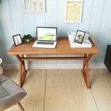简易电脑桌椅 简约现代家用实木书桌办公桌子创意台式1.2米写字台