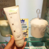日本代购SOFINA苏菲娜 浓密泡沫保湿洁面乳120g 附打泡网洗面奶