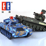 遥控坦克模型双鹰对战坦克两只充电超大可发射儿童玩具车生日礼