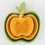 日韩式苹果南瓜胡萝卜盘 厨房套餐餐具 盘子 外贸出口陶瓷 创意碗