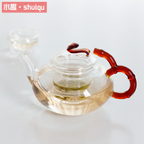 水趣高硼硅耐热玻璃花茶壶花草茶具功夫泡茶壶透明过滤加热如意壶
