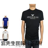 国内现货Arman Jeans阿玛尼AJ新款圆领修身短袖T恤休闲男C6H6E FF