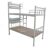 厂家直销双层钢架床 高低床 学生床 公寓床 置物架 龙鼎三好牌