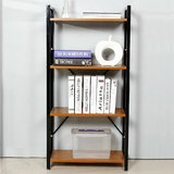 特价实木置物架创意书柜书架货架收纳架 简易个性铁艺书报架层架