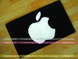 潮牌Apple logo苹果手工腈纶卧室客厅茶几黑白地毯地垫定制包邮