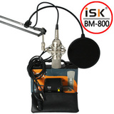[包邮]ISK BM-800 电容麦 大震膜 录音网络演唱 家用录音 K歌话筒