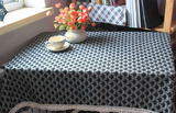 艺术花纹台布 新款餐桌布欧式万能盖布长方形茶几布加花边可定做