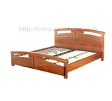 联邦家具 纯实木床 双人床 1.8乡村风格大床/依洛歌/橡胶木J2552