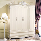 MX2欧式整体雕花白衣柜 法式组合四门实木衣橱储柜挂衣柜FSW67