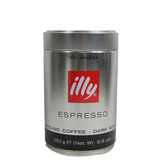 意大利咖啡 正品illy咖啡粉罐装 illy意式深度咖啡250g装（395g）