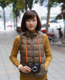 【cam-in】工匠与艺人同款 棉织多色leica sony富士微单相机背带