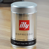 意利 illy咖啡粉 意大利原装进口重度烘焙 纯黑咖啡粉250克*2罐装