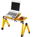 百变懒人铝合金床上笔记本折叠桌带散热风扇多功能支架电脑桌书桌